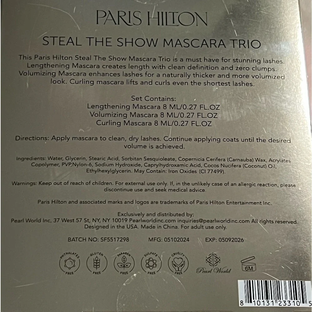 Paris Hilton Steal The Show Mascara Trio New in box